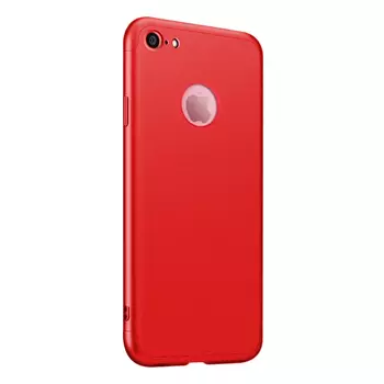Microsonic Apple iPhone 7 Kılıf Double Dip 360 Protective Kırmızı