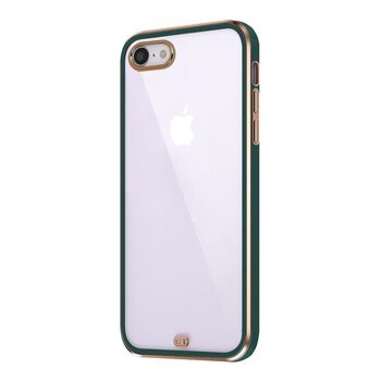 Microsonic Apple iPhone 7 Kılıf Laser Plated Soft Koyu Yeşil
