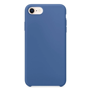 Microsonic Apple iPhone 7 Kılıf Liquid Lansman Silikon Çini Mavisi