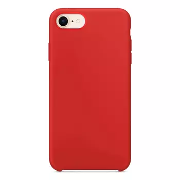 Microsonic Apple iPhone 7 Kılıf Liquid Lansman Silikon Kırmızı