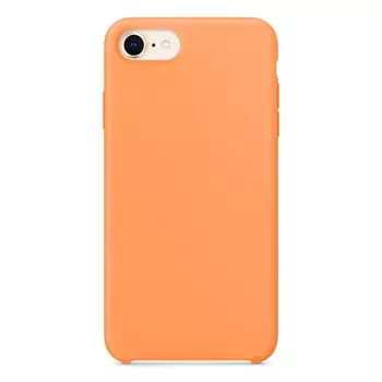 Microsonic Apple iPhone 7 Kılıf Liquid Lansman Silikon Papaya