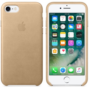 Microsonic Apple iPhone 7 Leather Case Kılıf Gold