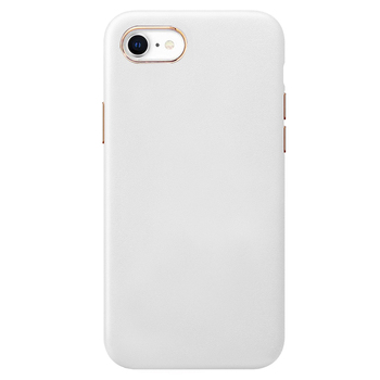 Microsonic Apple iPhone 7 Kılıf Luxury Leather Beyaz