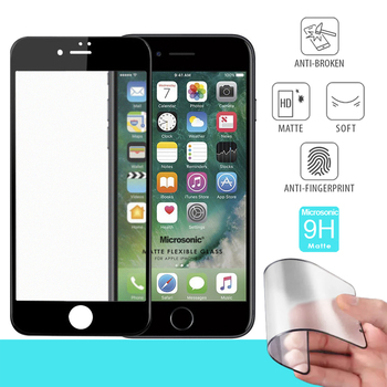 Microsonic Apple iPhone 7 Matte Flexible Ekran Koruyucu Siyah