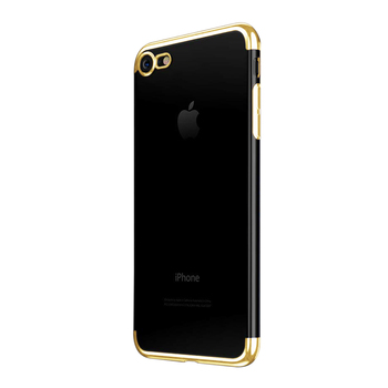Microsonic Apple iPhone 7 Kılıf Skyfall Transparent Clear Gold