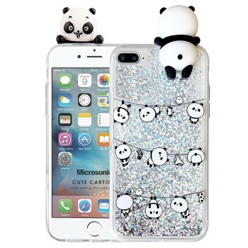Microsonic Apple iPhone 7 Plus Kılıf Cute Cartoon Panda