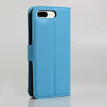 Microsonic Apple iPhone 7 Plus Cüzdanlı Deri Kılıf Mavi