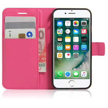Microsonic Apple iPhone 7 Plus Cüzdanlı Deri Kılıf Pembe Microsonic Apple iPhone 7 Plus Cüzdanlı Deri Kılıf Pembe