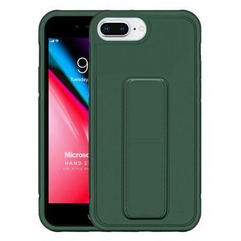 Microsonic Apple iPhone 7 Plus Kılıf Hand Strap Koyu Yeşil