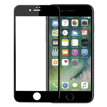 Microsonic Apple iPhone 7 Plus Kavisli Temperli Cam Ekran Koruyucu Film Siyah