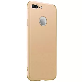 Microsonic Apple iPhone 7 Plus Kılıf Double Dip 360 Protective Gold