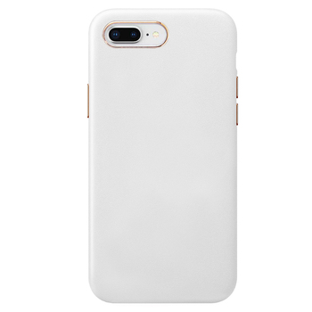 Microsonic Apple iPhone 7 Plus Kılıf Luxury Leather Beyaz