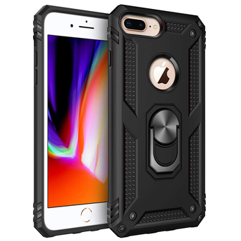 Microsonic Apple iPhone 7 Plus Kılıf Military Ring Holder Siyah Microsonic Apple iPhone 7 Plus Kılıf Military Ring Holder Siyah