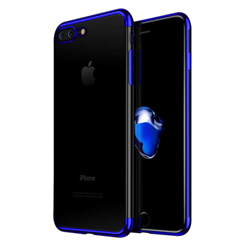 Microsonic Apple iPhone 7 Plus Kılıf Skyfall Transparent Clear Mavi
