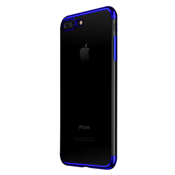 Microsonic Apple iPhone 7 Plus Kılıf Skyfall Transparent Clear Mavi