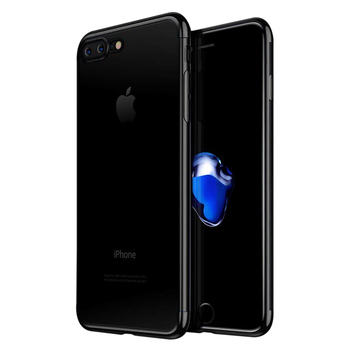 Microsonic Apple iPhone 7 Plus Kılıf Skyfall Transparent Clear Siyah