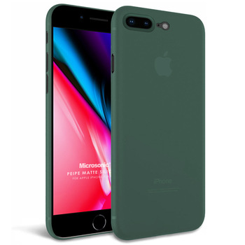 Microsonic Apple iPhone 7 Plus Kılıf Peipe Matte Silicone Yeşil