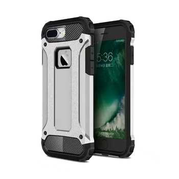 Microsonic Apple iPhone 7 Plus Kılıf Rugged Armor Gümüş