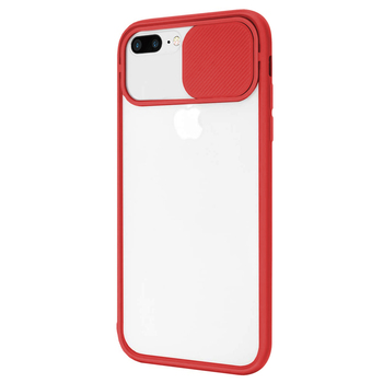 Microsonic Apple iPhone 7 Plus Kılıf Slide Camera Lens Protection Kırmızı