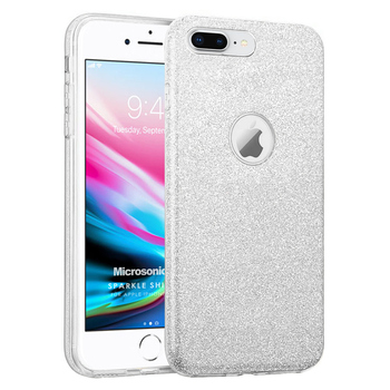 Microsonic Apple iPhone 7 Plus Kılıf Sparkle Shiny Gümüş