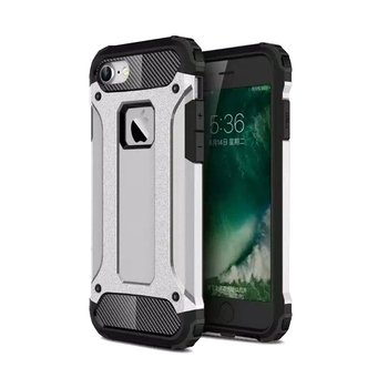 Microsonic Apple iPhone 7 Kılıf Rugged Armor Gümüş