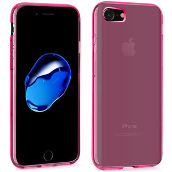 Microsonic Apple iPhone 7 Kılıf Transparent Soft Pembe