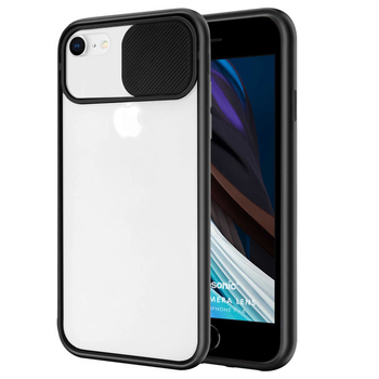 Microsonic Apple iPhone 7 Kılıf Slide Camera Lens Protection Siyah