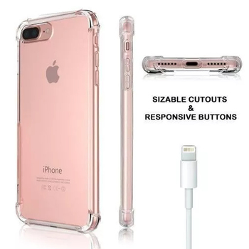 Microsonic Apple iPhone 8 Kılıf Anti Shock Silikon Şeffaf