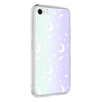Microsonic Apple iPhone 8 Braille Feel Desenli Kılıf Moon