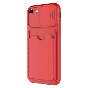 Microsonic Apple iPhone 8 Kılıf Inside Card Slot Kırmızı