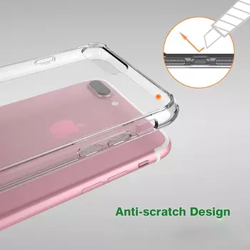 Microsonic Apple iPhone 8 Kılıf Kristal Şeffaf