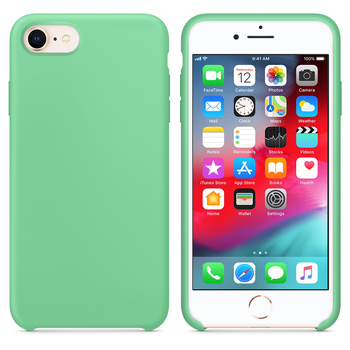 Microsonic Apple iPhone 8 Kılıf Liquid Lansman Silikon Nane Microsonic Apple iPhone 8 Kılıf Liquid Lansman Silikon Nane