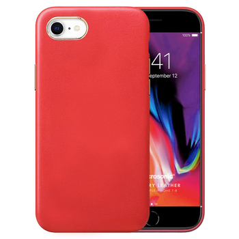 Microsonic Apple iPhone 8 Kılıf Luxury Leather Kırmızı