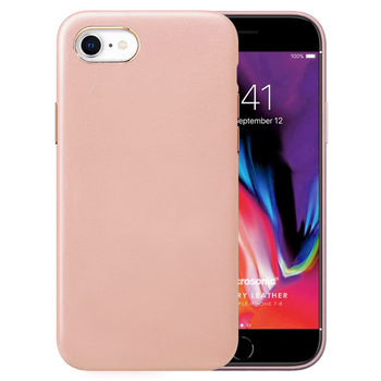 Microsonic Apple iPhone 8 Kılıf Luxury Leather Rose Gold