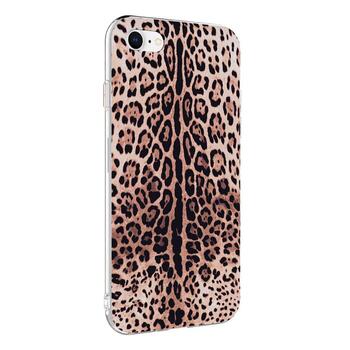 Microsonic Apple iPhone 8 Natural Feel Desenli Kılıf Leopard