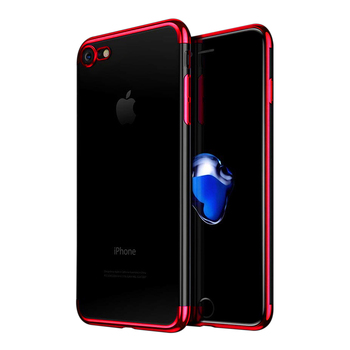 Microsonic Apple iPhone 8 Kılıf Skyfall Transparent Clear Kırmızı Microsonic Apple iPhone 8 Kılıf Skyfall Transparent Clear Kırmızı