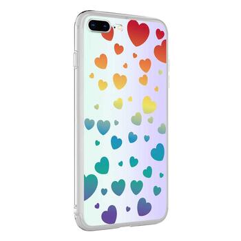 Microsonic Apple iPhone 8 Plus Braille Feel Desenli Kılıf Heart