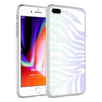 Microsonic Apple iPhone 8 Plus Braille Feel Desenli Kılıf Zebra Microsonic Apple iPhone 8 Plus Braille Feel Desenli Kılıf Zebra