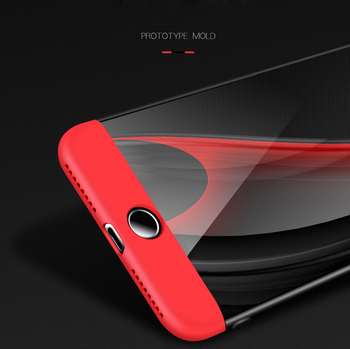 Microsonic Apple iPhone 8 Plus Kılıf Double Dip 360 Protective AYS Kırmızı