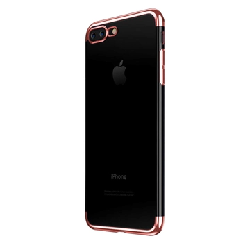 Microsonic Apple iPhone 8 Plus Kılıf Skyfall Transparent Clear Rose Gold