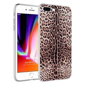 Microsonic Apple iPhone 8 Plus Natural Feel Desenli Kılıf Leopard