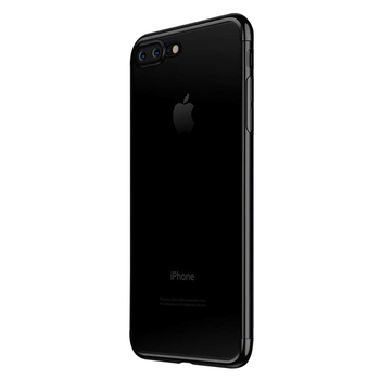 Microsonic Apple iPhone 8 Plus Kılıf Skyfall Transparent Clear Siyah