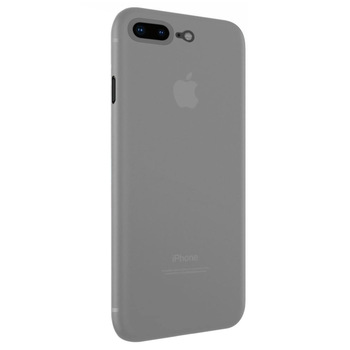 Microsonic Apple iPhone 8 Plus Kılıf Peipe Matte Silicone Gri