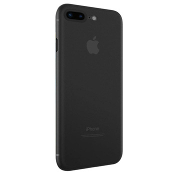 Microsonic Apple iPhone 8 Plus Kılıf Peipe Matte Silicone Siyah