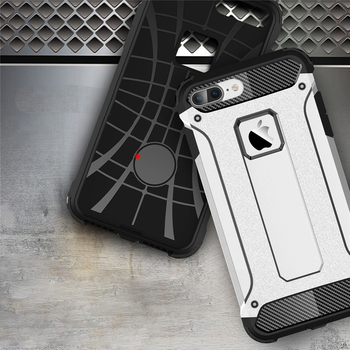 Microsonic Apple iPhone 8 Plus Kılıf Rugged Armor Siyah
