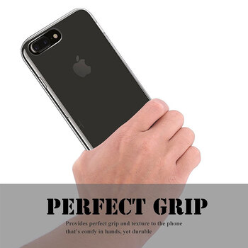 Microsonic Apple iPhone 8 Plus Kılıf Transparent Soft Beyaz