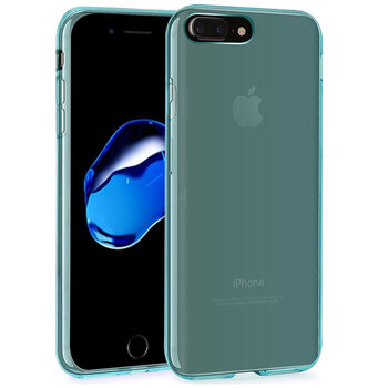 Microsonic Apple iPhone 8 Plus Kılıf Transparent Soft Mavi