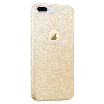 Microsonic Apple iPhone 8 Plus Kılıf Sparkle Shiny Gold