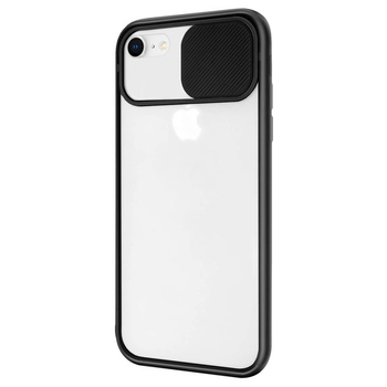 Microsonic Apple iPhone 8 Kılıf Slide Camera Lens Protection Siyah