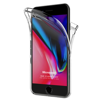 Microsonic Apple iPhone SE 2020 Kılıf Komple Gövde Koruyucu Silikon Şeffaf